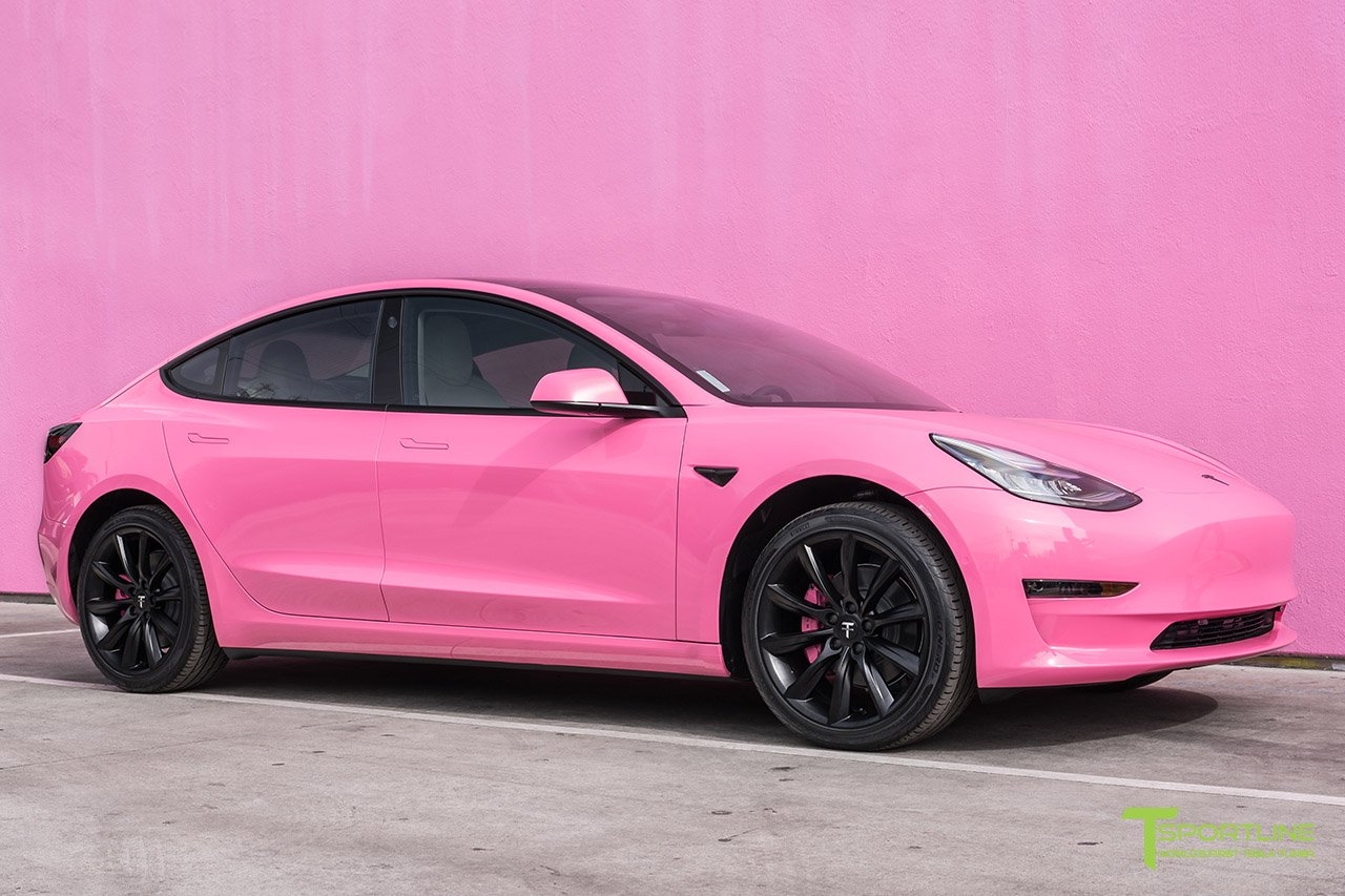 Project Pinky: de roze Tesla Model 3 ter wereld - Vereniging Elektrische Rijders